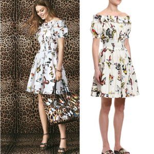 Dolce & Gabbana butterfly print dress